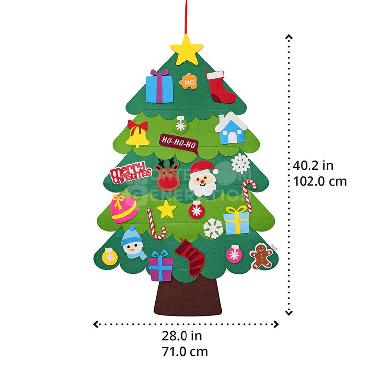 Sapin en Feutrine Montessori