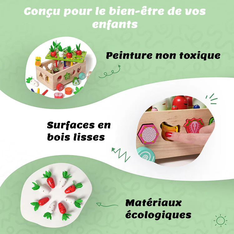 Chariot Fruits & Légumes Montessori